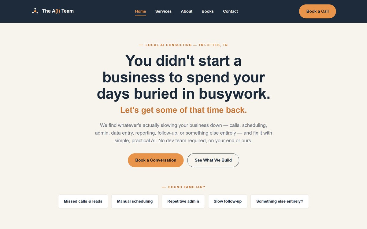 Screenshot of theaiessentials.net homepage
